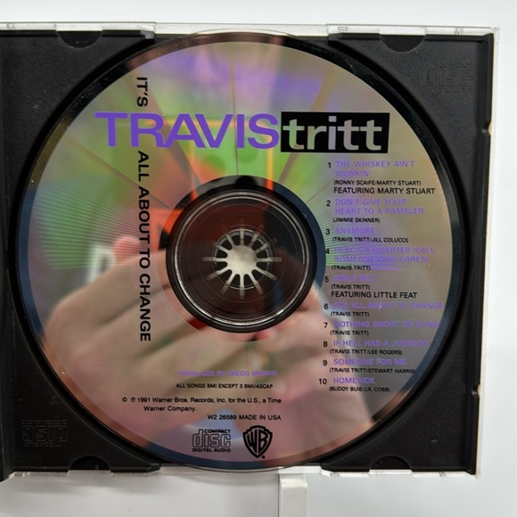 Travis Tritt - It’s All About To Change on CD. 1991 - Picture 4 of 5